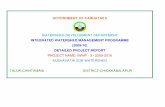 GOVERNMENT OF KARNATAKA WATERSHED ...watershed.kar.nic.in/IWMP_DPR_BATCH1_files/Chintamani.pdfGOVERNMENT OF KARNATAKA WATERSHED DEVELOPMENT DEPARTMENT INTEGRATED WATERSHED MANAGEMENT