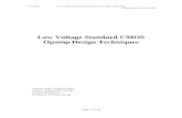 Low voltage standard CMOS Opamp design techniqueskphang/papers/2002/LowXsupplyXop... · Web viewToday’s analog circuit designer is faced with the challenges of making analog circuit