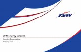 JSW Energy presentation Energy... · 5 1) Long term FSA with BLMCL for supply of lignite from its captive mines; BLMCL is a 49:51 JV between Raj WestPower Ltd (subsidiary of JSW Energy)