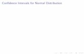 Con dence Intervals for Normal Distributionlzhang/teaching/3070spring2009/Daily Updates... · Con dence Intervals for Normal Distribution Example (a variant of Problem 62, Ch5) The