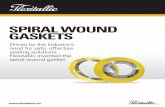 SPIRAL WOUND GASKETS -  · PDF fileand fabricated using the same basic fundamentals of Flexitallic Spiral Wound Gasket design and ... 19. Spiral Wound Gaskets PIPE 1