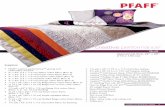 Quilt - PFAFF · creative performance™ Quilt 3 Assembly Instructions: Rows 1 & 14 1. Attach the ¼” Quilting Foot with IDT™ System and thread your creative performance™ sewing