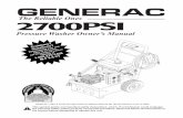 GENERAC - Pressure Washer Parts and Accessories€¦ ·  · 2011-07-18Pressure Washer Owner’s Manual ˜ ˙ ... GENERAC The Reliable Ones ... H #˛˘˙$ ˘%˙& ˘ˇ ...