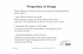 Properties of Drugs · 3rd Lecture Modern Methods in Drug Discovery WS14/15 1 Properties of Drugs ... [ligand] [enzyme] [ligand-enzyme complex ... interactions between ligand and