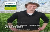 Philips GreenPower LED toplighting Growing tasty lettuce ... · PDF filePhilips GreenPower LED toplighting ... greenhouse facility produces hydroponic lettuce varieties ... Located