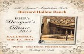 Designer's bhr's Classic 2014 - Buzzard Hollow Ranch Buzzard Hollow Ranch rA ch Gr A t ex As SatuRday, May 17, 2014 Designer's Classic 2014 sale starts at 1:00 p.m. bhr's Selling 63