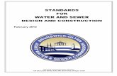 Standards for Design and Construction - Brunswick-Glynn …bgjwsc.org/docs/StandardsDesign_Construction.pdf · DESIGN AND CONSTRUCTION February 2012 STANDARDS FOR WATER AND SEWER