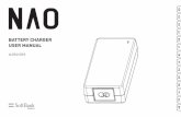 BATTERY CHARGER DE USER MANUAL IT - …€¢ For exclusive use with NAO Robot • Beware! Temperature of the charger can be high Warning: This product is covered by a warranty. This