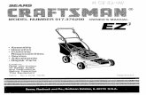 MODEL NUMBER 917.376290 OWNER'SMANUAL ... on your purchase of a Sears Lawn Mower. It has been designed, engineered and manufac-tured to give you the best possible dependability and
