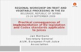 Practical consequences of implementation of EU … za saradnju sa EU/Mr_ Jan HERMANS... · Practical consequences of implementation of EU legislation and Codex standards applicable