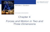 Forces and Motion in Two and Three Dimensionsfaculty.uml.edu/arthur_mittler/Teaching/chapter4.pdf ·  · 2015-05-14Forces and Motion in Two and Three Dimensions . Newton’s Laws