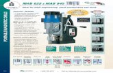 MAB 825 MAB 845 MAB 825 MAB 845 - csunitec.com · of controls for one-handed operation ... Standard Equipment 1 Magnetic drilling machine ... 16 Amp motor MAB 825 & MAB 845 4 Gears