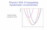 Physics 509: Propagating Systematic Uncertaintiesoser/p509/Lec_12.pdfPhysics 509 3 Covariance solution to additive offset model 1 We start by assembling the covariance matrix of the