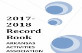 2011-2012 Record Book - Arkansas Activities Associationmembers.ahsaa.org/public/userfiles/Media/17-18_Record...ARKANSAS HIGH SCHOOL SPORTS RECORD BOOK 2017-2018 SCHOOL YEAR UPDATED
