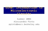 EE40: Introduction to Microelectronic Circuitsee40/su04/le… · PPT file · Web view · 2004-06-21EE40: Introduction to Microelectronic Circuits Summer 2004 Alessandro Pinto apinto@eecs.berkeley.edu