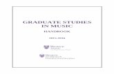 GRADUATE STUDIES IN MUSIC - Western University Handbook.pdf · academic integrity module for incoming graduate students. ... The INC grade will be changed to a numerical grade once