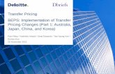 Transfer Pricing BEPS: Implementation of Transfer … Pricing BEPS: Implementation of Transfer Pricing Changes (Part 1: Australia, Japan, China, and Korea) Paul Riley / Yoshihiro Adachi