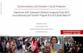 Experience with Indonesia’s Bantuan Langsung Tunai (BLT ...pubdocs.worldbank.org/pubdocs/publicdoc/2016/5/3434814641871300… · Experience with Indonesia’s Bantuan Langsung Tunai