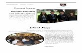 Crescent Express - Ad Majorem Dei Gloriam · Crescent Express Crescent welcomes ... One of his most famous poems ‘’Mid Term-Break’’ is an example; ... than 500 at my main