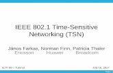IEEE 802.1 Time-Sensitive Networking (TSN) Huawei Broadcom ... –802 LAN/MAN architecture –Internetworking among 802 LANs, ... • CBS spaces out the frames in order to reduce bursting