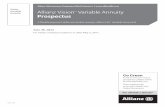 Vision Annuity Allianz Vision SM Variable Annuity s3. · PDF fileAllianz Life Insurance Company of North ... Allianz Vision SM Variable Annuity Prospectus For Vision contracts issued