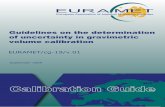 Guidelines on the determination of uncertainty ... - EURAMET · Calibration Guide EURAMET/cg-19/v.01 Guidelines on the determination of uncertainty in gravimetric volume calibration