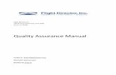 Quality Assurance Manual - Flight Director: Equipmentflightdirector.com/documents/Flight_Director_QA_Manual_7.6.2015.pdf · Flight Director Inc. Quality Assurance Manual Section: