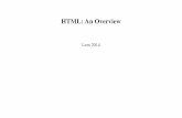 HTML: An Overview - University of Cambridgemjr/html.pdf  Conservation   The Importance of Conserving