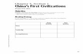 Chapter 5, Section 1 China’s First C  5, Section 1 China’s First Civilizations (Pages 276–283) Setting a Purpose for ReadingThink about these questions as you read: