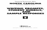 WRITING PROMPTS, STUDENT RUBRICS, AND …glencoe.com/sites/north_carolina/student/languageart/assets/...WRITING PROMPTS, STUDENT RUBRICS, AND SAMPLE ... are to be used in conjunction