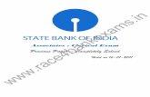 STATE BANK OF INDIA - Best Coaching for Bank Exams ... BANK OF INDIA Associates - Clerical Exam Previous Paper – Completely Solved Held on 16-01-2011 1 SBI ASSOCIATE BANKS CLERKS
