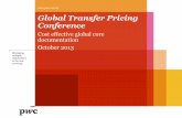 Global Transfer Pricing Conference TP landscape Global Transfer ... build a reasonably complete picture of the global business, ... Global Transfer Pricing Conference October 2013
