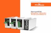 SmartTX Digital Blade Transmitters - Bioprocess … · connection of 2 resistance temperature detectors (RTDs) or 2 thermistor inputs to suit the user’s preferred sensor technology