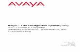 Avaya™ Call Management System (CMS) · Sun® Ultra™ 5 Computer Hardware Installation, Maintenance, ... • your Avaya-provided telecommunications systems and their ... Safety