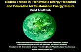 Recent Trends in Renewable Energy Research and Education ...people.qatar.tamu.edu/shehab.ahmed/NSF Presentations - pdf/Monday... · Recent Trends in Renewable Energy Research and
