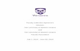 Faculty Collective Agreement between The University of ... · attend proceedings, as permitted in this Collective Agreement, in support of a colleague. ... Vice-President (Research)