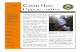 Camp Host - Oregon · Camp Host Opportunities ... cy, and to introduce nature in new and ... Browns Camp is a busy place as it is a favorite campground