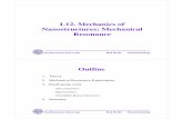 L12. Mechanics of Nanostructures: Mechanical Resonancetam.northwestern.edu/summerinstitute/_links/_courses... ·  · 2005-06-09Mechanics of Nanostructures: Mechanical Resonance ...