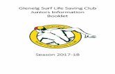 Glenelg Surf Life Saving Club Juniors Information Booklet · Glenelg Surf Life Saving Club Juniors Information Booklet ... up the beach. All parents have a ... FINZ club bathers Boys