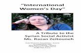 Women’s Day” - aymanwahdan.at · Afro-Asian Institute ... On the occasion of the International Women’s Day Women’s Initiative for Peace in ... Synopsis of the film: