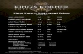 Kings Korner RestaurantPrices - Richmond VA | King's ... · Kings Korner RestaurantPrices (804) 743-9333 Adult Lunch Buffet $7.50 M-F 11a-2p Children (3-9) Lunch Buffet $3.99 M-F
