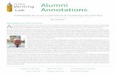 Alumni Annotations - Purdue University Annotations... · Conard-Salvo and I continued to build awareness of our on-going research that is replicating the Peer Writing Tutor Alumni