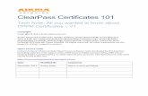 ClearPass Certificates 101 - Squarespace · ClearPass(Version(6.x( ( Tech(Note:(ClearPass(Certificates(101(–(V1(Aruba(Networks(2! Table*of*Contents*