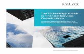 Top Technology Trends in Financial Services Organizations · protiviti.com Top Technology Trends in Financial Services Organizations · 1 Disruptive technology, including all of its