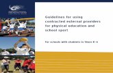 Guidelines for using contracted external providers for ... · © State of New South Wales through the NSW Department of Education and Training, 2008 2 Acknowledgement Guidelines for