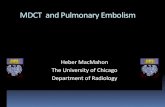 MDCT and Pulmonary Embolism - Department of Radiology · 2014 ESC Guidelines on the diagnosis and management of acute pulmonary ... Hemoptysis (8%) Syncope/near ... algorithm. Lung
