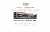 MBA 2014-16 Prospectus - University of Hyderabadacad.uohyd.ac.in/downloads/MBA2014Pros.pdf · MBA Prospectus 2014-16 1 THE UNIVERSITY – A PROFILE The University of Hyderabad, a