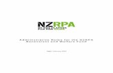 Administrative Rules for the NZRPA Benevolent and … Rules for the NZRPA Benevolent and Welfare Fund i Contents 1. Definitions 1 2. Investment of Fund ...