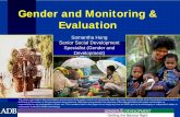 Gender and Monitoring & Evaluation - Asian … and Monitoring & Evaluation Samantha Hung ... To provide strategic direction: ... More women enrolled studies considered “feminine”