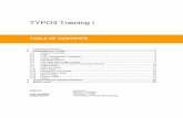 TYPO3 Training I - UCL Training I 2 Page Another r webpage Page content page can have more than one content element. Page content Pagetree page tree …